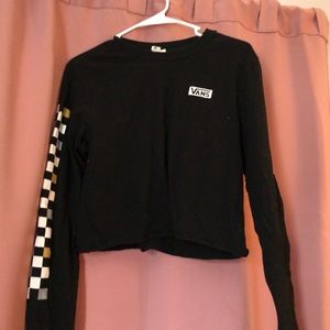 vans cropped long sleeve